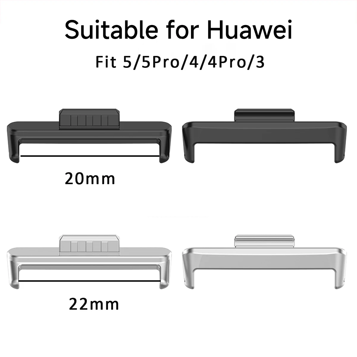 20mm 22mm 1Pair Adapter for Huawei Watch Fit 5 4 3 Strap Connector Bracelet Metal for HUAWEI Fit 5Pro 4Pro Band Accessories image 6