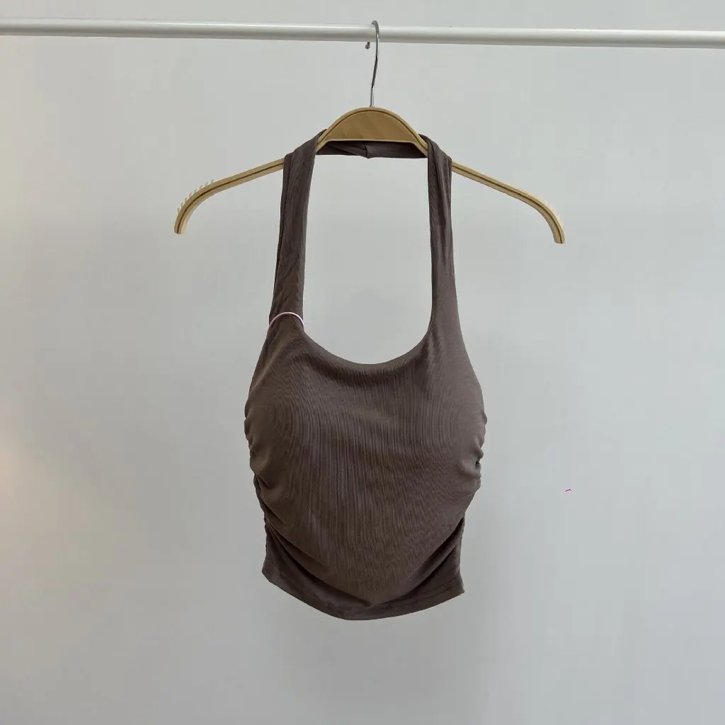 

Halter Chest Pad Sling 1164 Women's Top Halter Style with Chest Pad for Support And Comfort T-Shirt Category