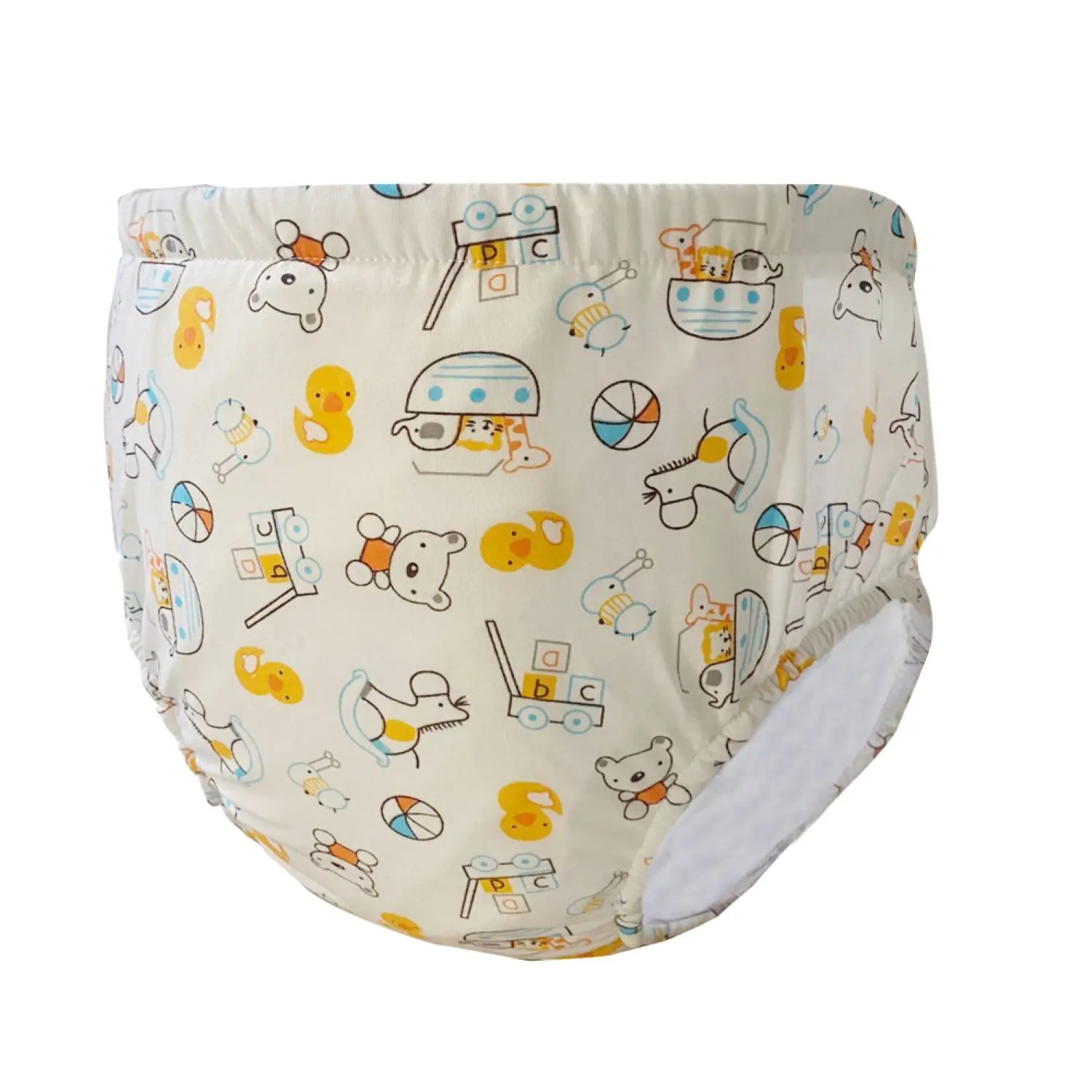 2 pieces Little Bear Print Adult Baby Night Diaper Incontinence Pad Pants