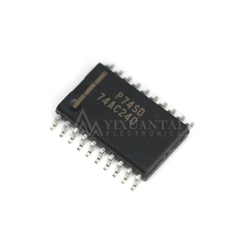 10pcs/Lot  74AC240SC  74AC240  Buffer/Line Driver 8-CH Inverting 3-ST CMOS 20-Pin SOIC W T/R New and Original