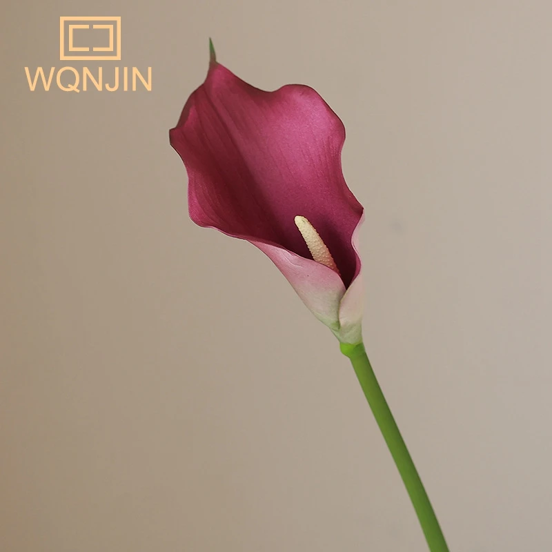 1 STÜCK, Künstliche Calla-Lilien-Blumen-Tischdekoration, Blumenarrangement, Handstrauß, Hochzeitsdekoration, künstliche Blumen, Party-Dekoration – Detail 11