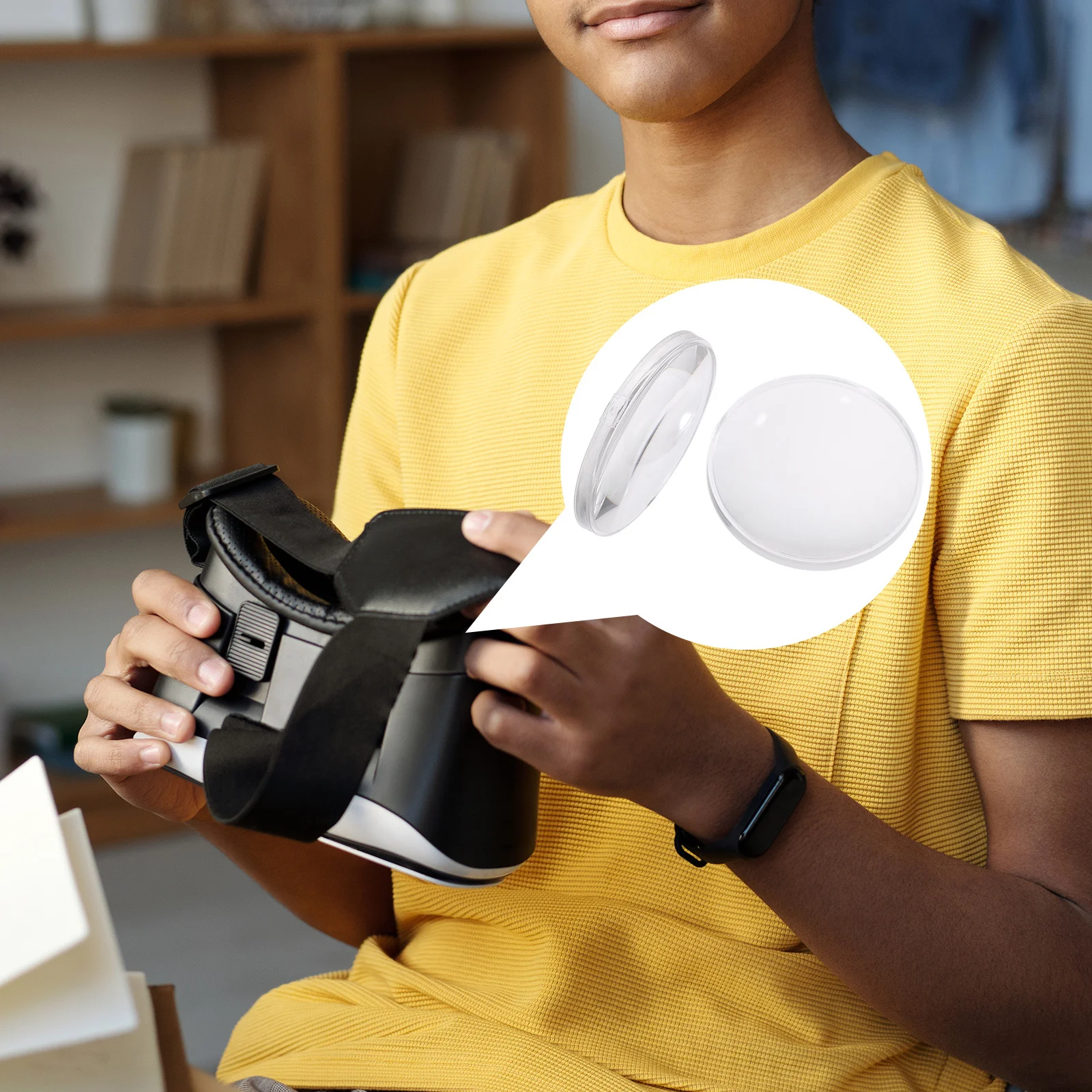 10 قطعة عدسة Vr الاكريليك استبدال 37 مللي متر مكافحة الدوار ضوء حجب عدسة ل Vr نظارات اكسسوارات نظارات ثلاثية الأبعاد اكسسوارات