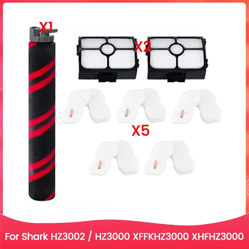 Kit di accessori per spazzole e filtri A66T-Roller Forshark HZ3002 / HZ3000 XFFKHZ3000 XHFHZ3000 Parti di ricambio