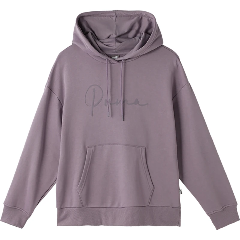 Puma Genuine feminino novo moletom com capuz de malha com estampa de letras 686062-30