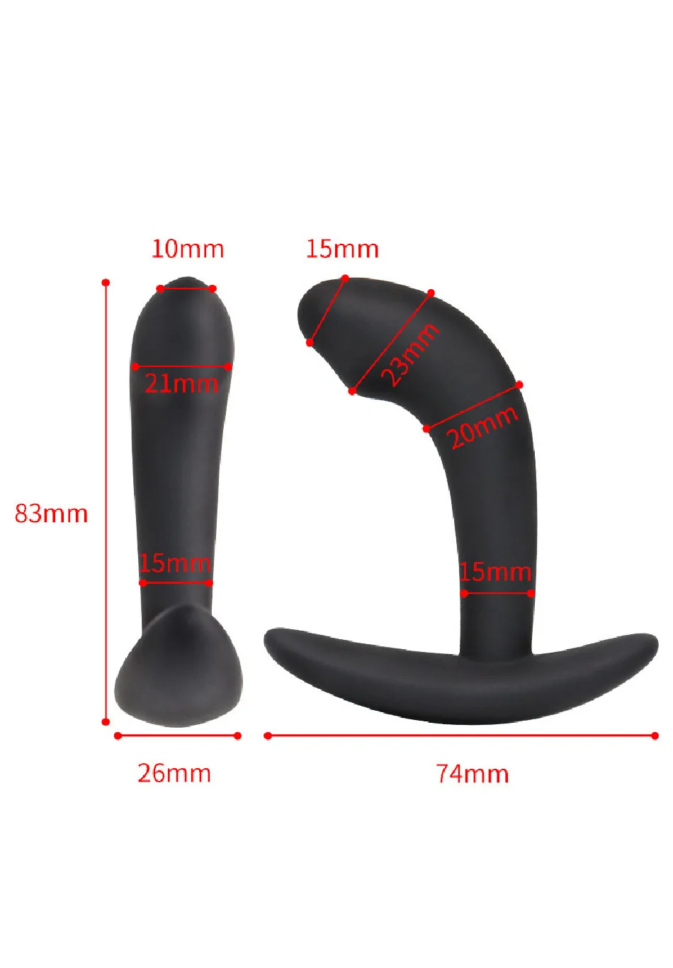 Comfortable electro stimulator butt plug features body safe silicone material suitable for both male and female users sex shop
