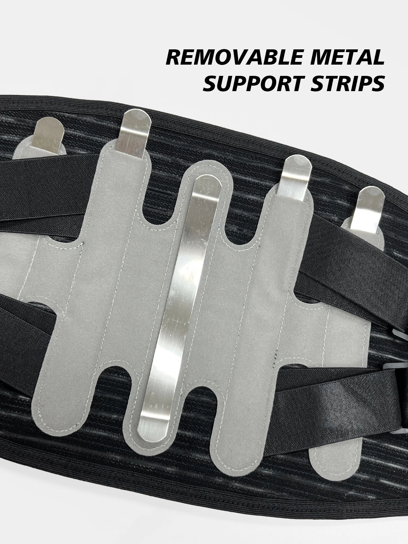 VBOSi خصر قابل للتعديل وجيد التهوية يدعم دعامة أسفل الظهر للرجال والنساء مع مثبتات معدنية