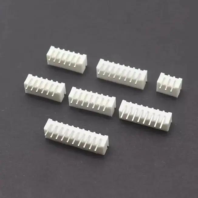 【50PCS】2.54mm Male Female Housing Terminals Connector 2P 3P 4 5 6 7 8 9-14Pin Straight/Curved Plug Socket Pin Header Connector