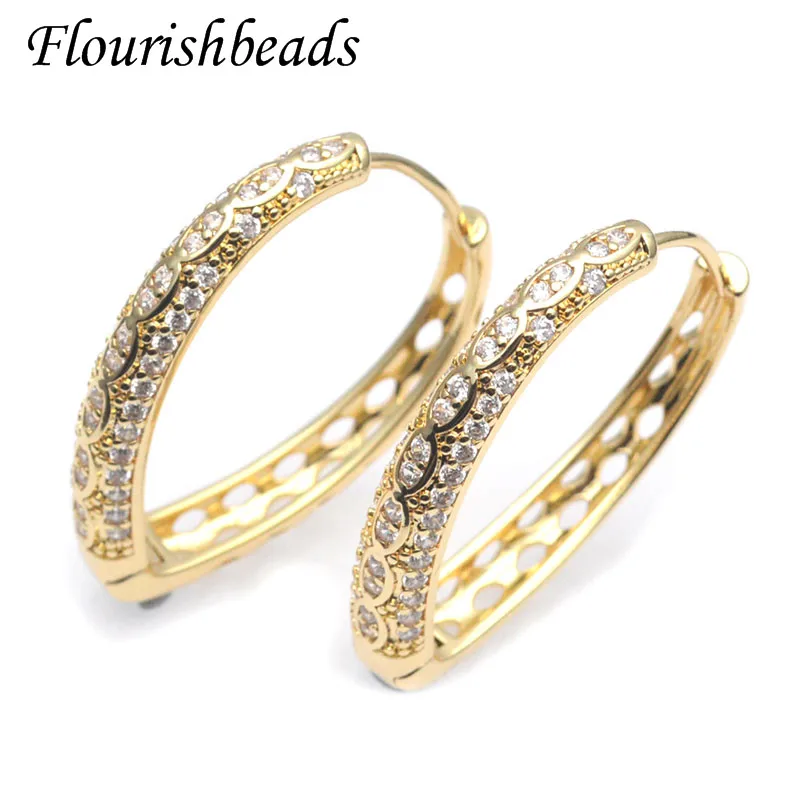 

Beautiful Design Real Gold Plated Heart Shape Earring Hoops for Women Fashion Classic Jewelry 10pcs/lot