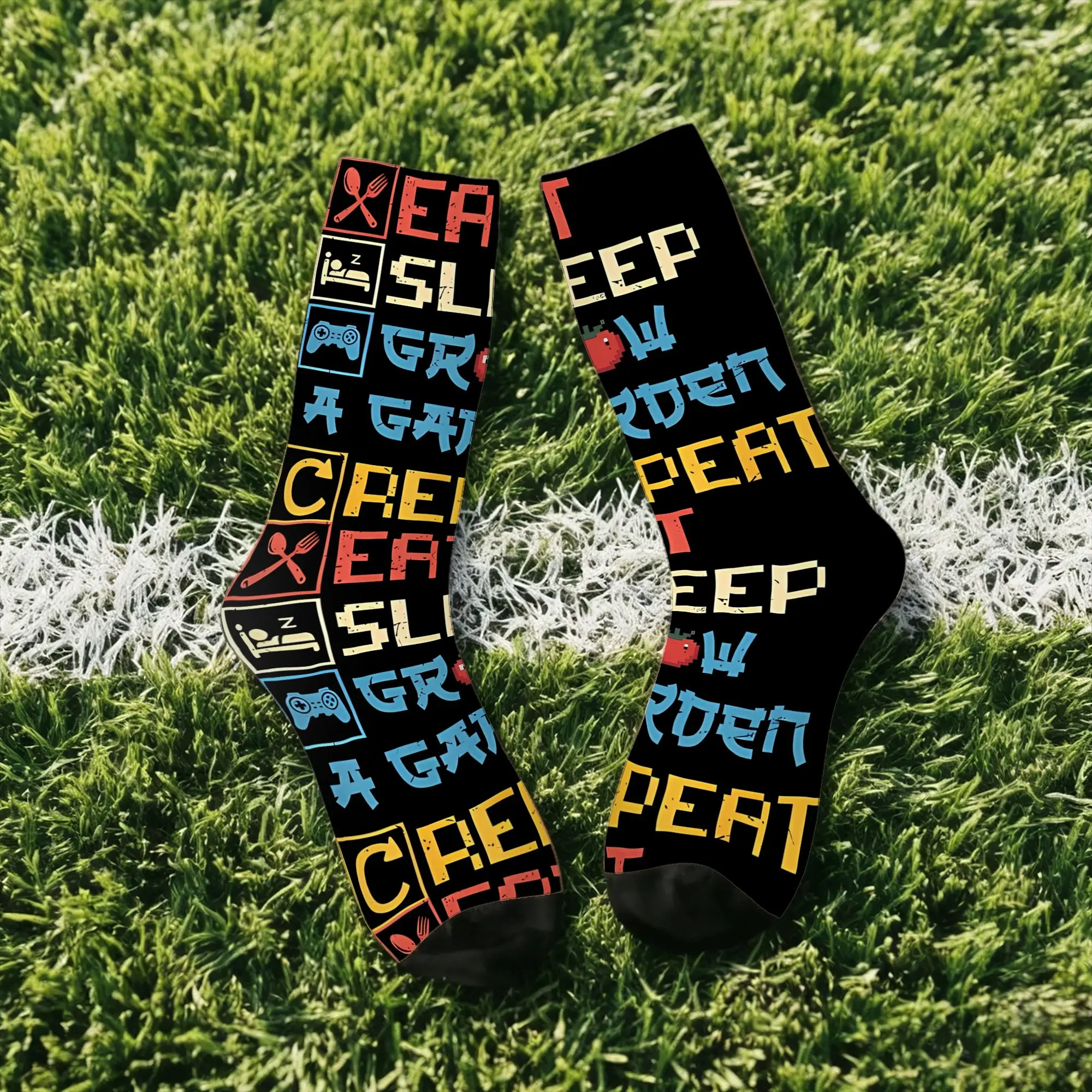 

Funny Sock Grow a Garden Game A Vintage Quality Pattern Printed Men Socks Novelty Men's Socks