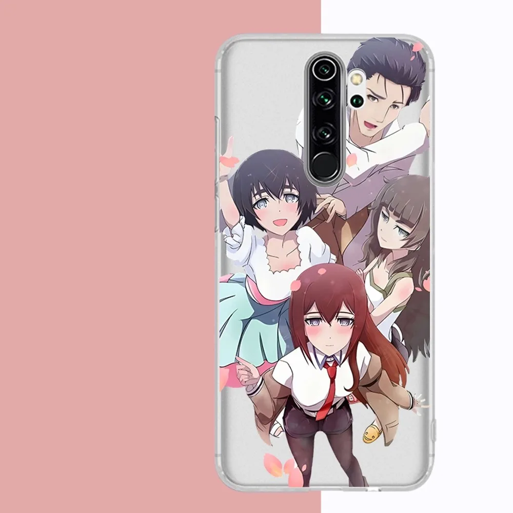 Steins Gate Phone Case For Samsung S 20 21 22 23 for Redmi Note7 8 9 10 for Huawei P20 30 40 Clear Case