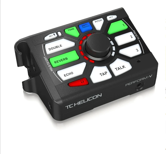 TC Helicon Perform-V Ultimate Mic Stand-Mount Vocal Processor for Quick and Easy Studio-Quality Sound with Expandable Effects