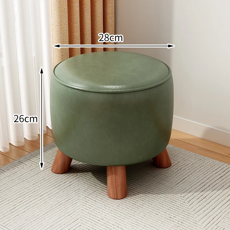 Small stool home low stool living room stool creative children's seat cushion sturdy and durable sofa footstool image 6