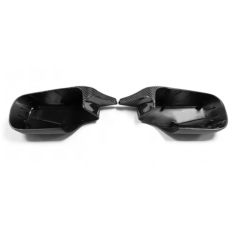 Replacement Rearview Side Mirror Covers Cap For BMW E46 3 Series Sedan 4 Door M Style Carbon Fiber Casing Shell