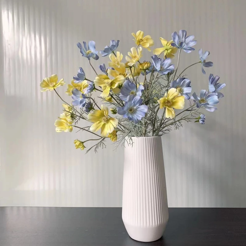 

15/20/25/30 Pcs Coreopsis of Artificial Bouquet Centerpieces Wedding Party Decoration Christmas Resturant Home Table Decoration