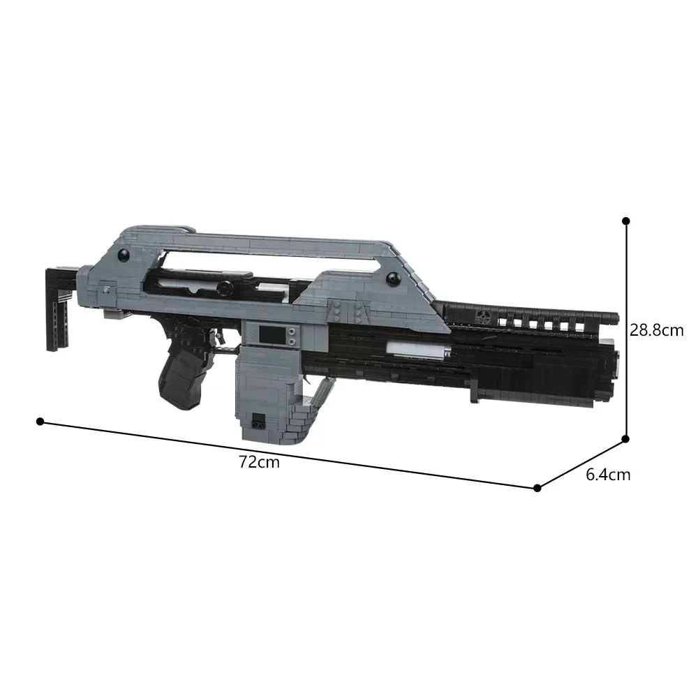 Film Merchandise Alien Waffe M41A Pulse Rifle Bausteine MOC-32968 Kreative Montage Modell Puzzle Kinder Spielzeug Geburtstag Geschenk