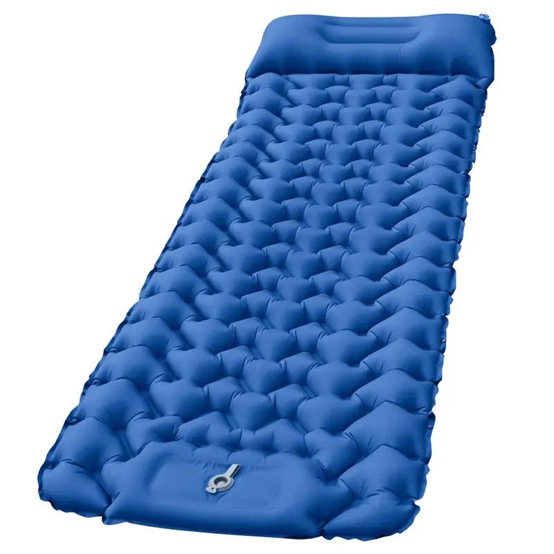 

【РАСПРОДАЖА!】Ультралегкий надувной матрас для кемпинга на открытом воздухе с интегрированной подушкой и ножным насосом для повышенного комфорта