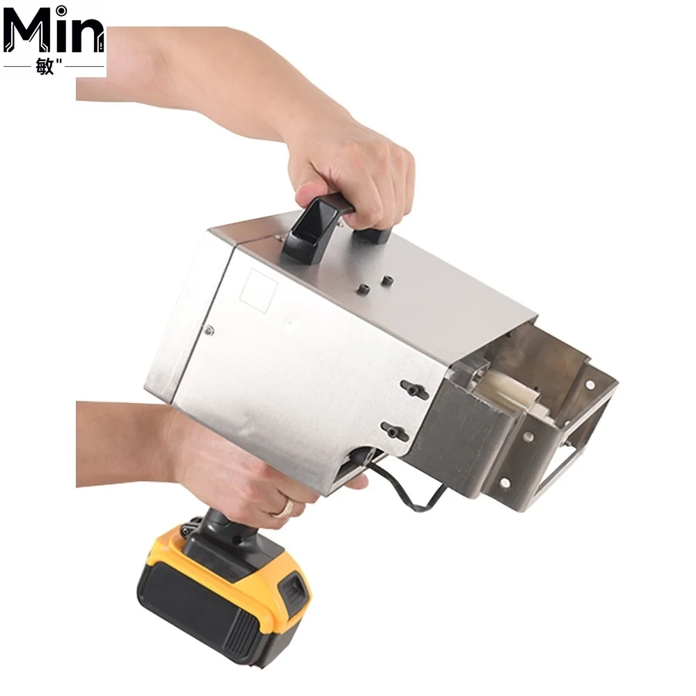 140x50mm Handheld Dot Peen Marking Machine Touch Screen Vin Number Marker with Electromagnet