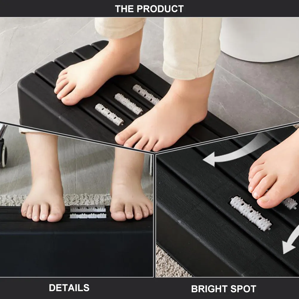 

Roller Footrest Ergonomic Footstool Non-Slip Home Office Foot Rest Desk Foot Stools with Massage Roller Footrest