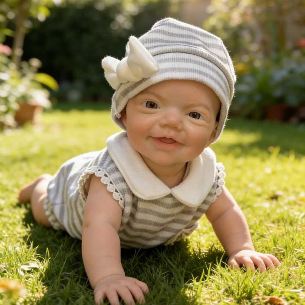 

Aizwa1 13 Inch Silicone Reborn Boy Handmade Bebe Newborn Baby Doll Soft Touch Newborn Baby Doll For Birthday Gifts