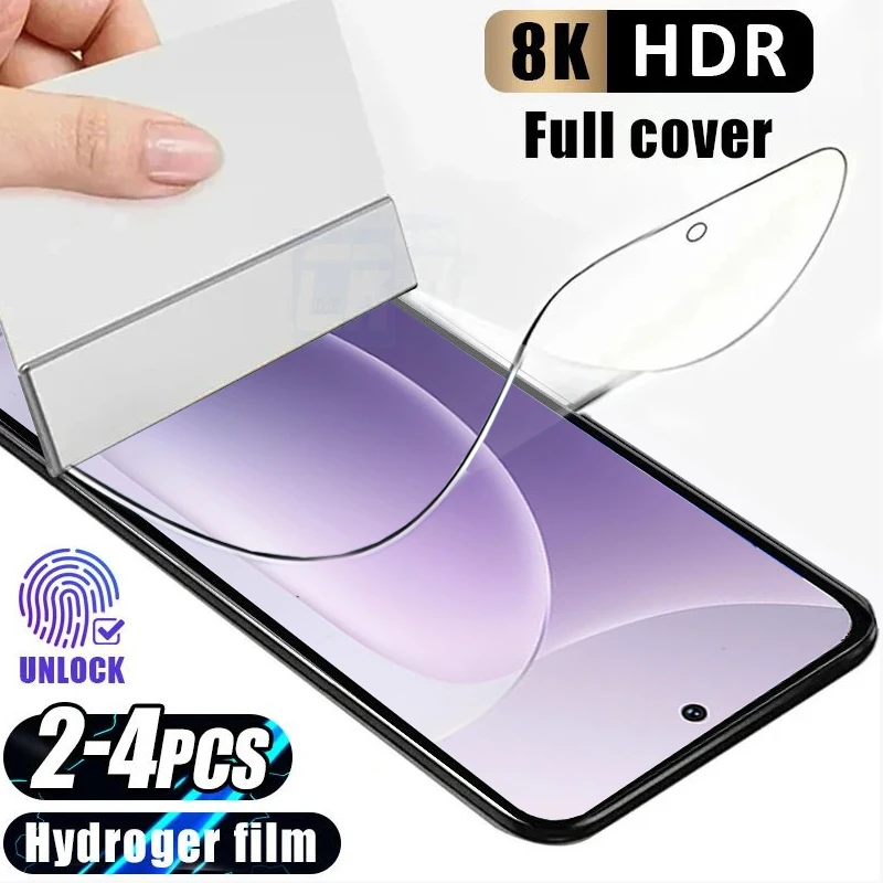 

2-4pcs Full Cover Silicone Soft Hydrogel Film for Honor 300 200 90 GT 70 Lite X8a X8b X8c X7a X7b X7c X6a X6b Screen Protector