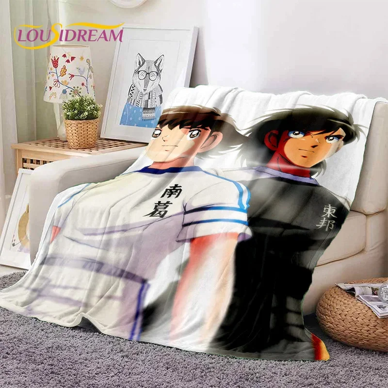 Cartoon Captain Tsubasa Football Soft Flannel Blanket for Beds Bedroom Sofa Picnic,Throw Blanket for Cover Outdoor Leisure Gift