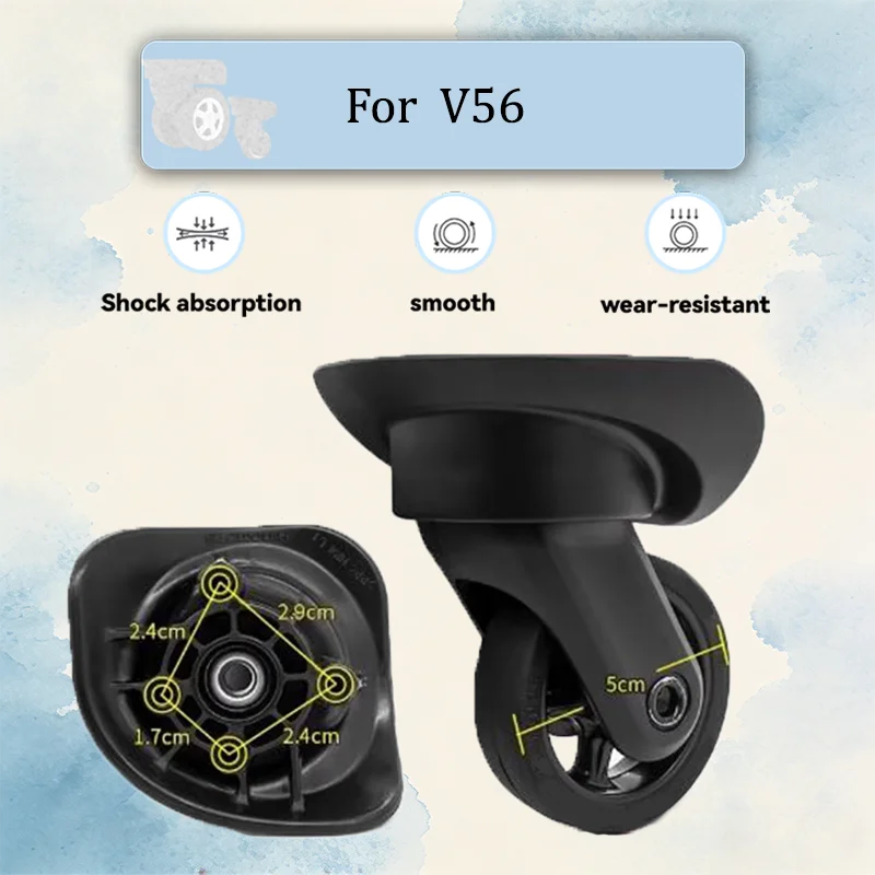 

Suitable for Samsonite Suitcase Wheels Universal Wheels Trolley Travel Wheels V56 Rear Wheel