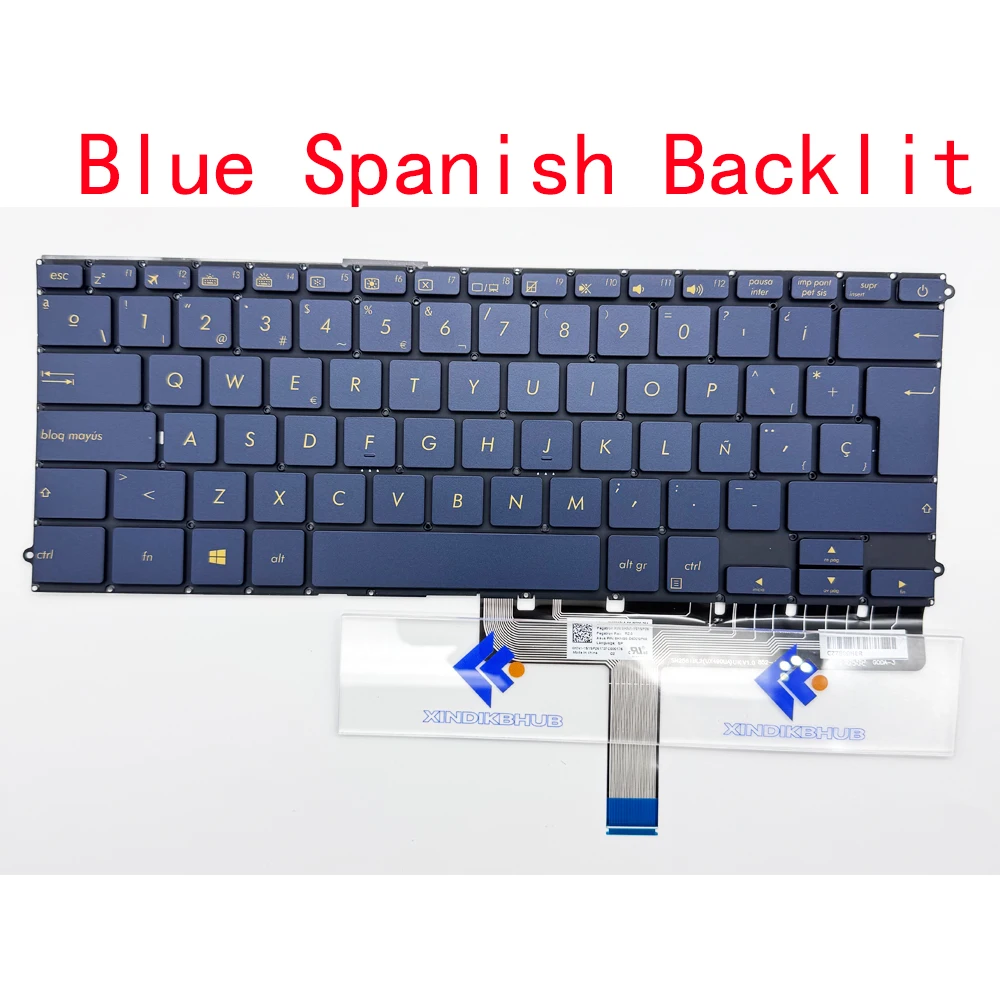 XIN-SP-IT-LA-PO layout  Backlit Laptop Keyboard For ASUS ZenBook 3 Deluxe UX490 UX490CA UX490UA UX490UAR