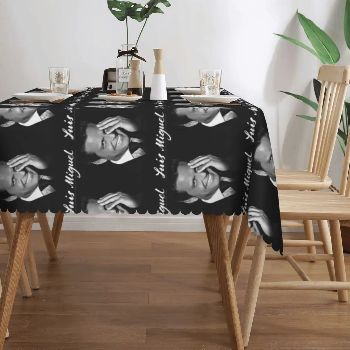 El Sol De Mexico Luis Miguel Custom Rectangular Tablecloth Oilproof Table Cover for Dining Events Table Cloth 3