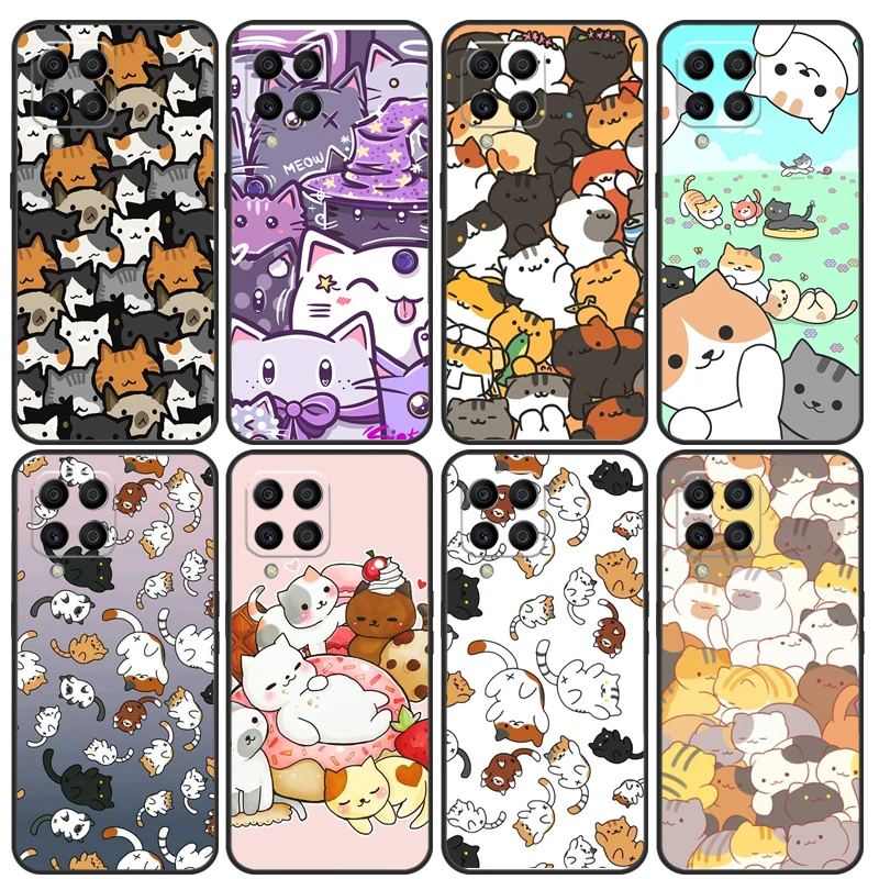 Neko Atsume Case For Samsung Galaxy M14 M34 M54 M13 M23 M33 M53 M21 M51 M30s M31s M12 M32 M52 M20 Cover