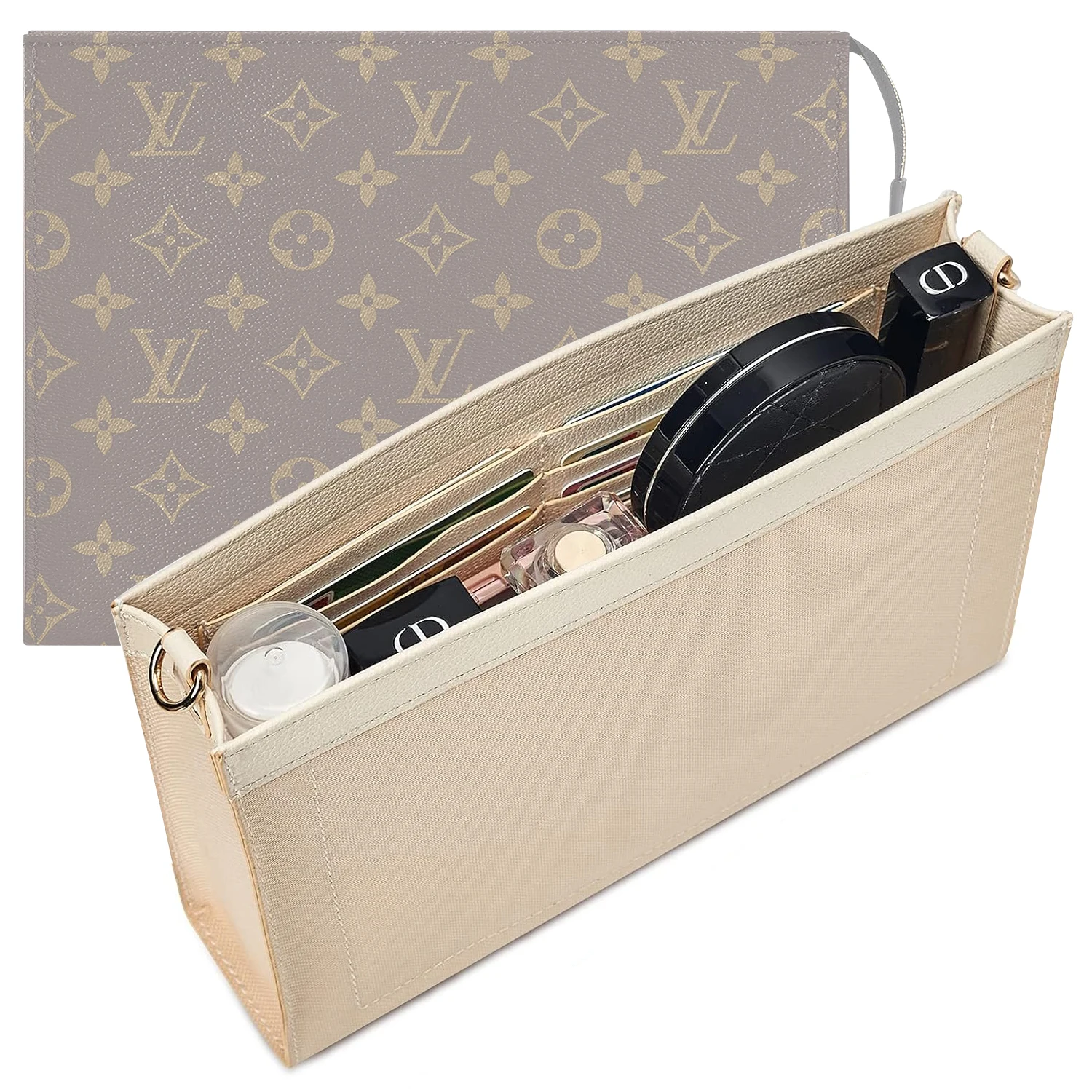 

Purse Insert Organizer Bag compatible with LV Toiletry Pouch 26/19