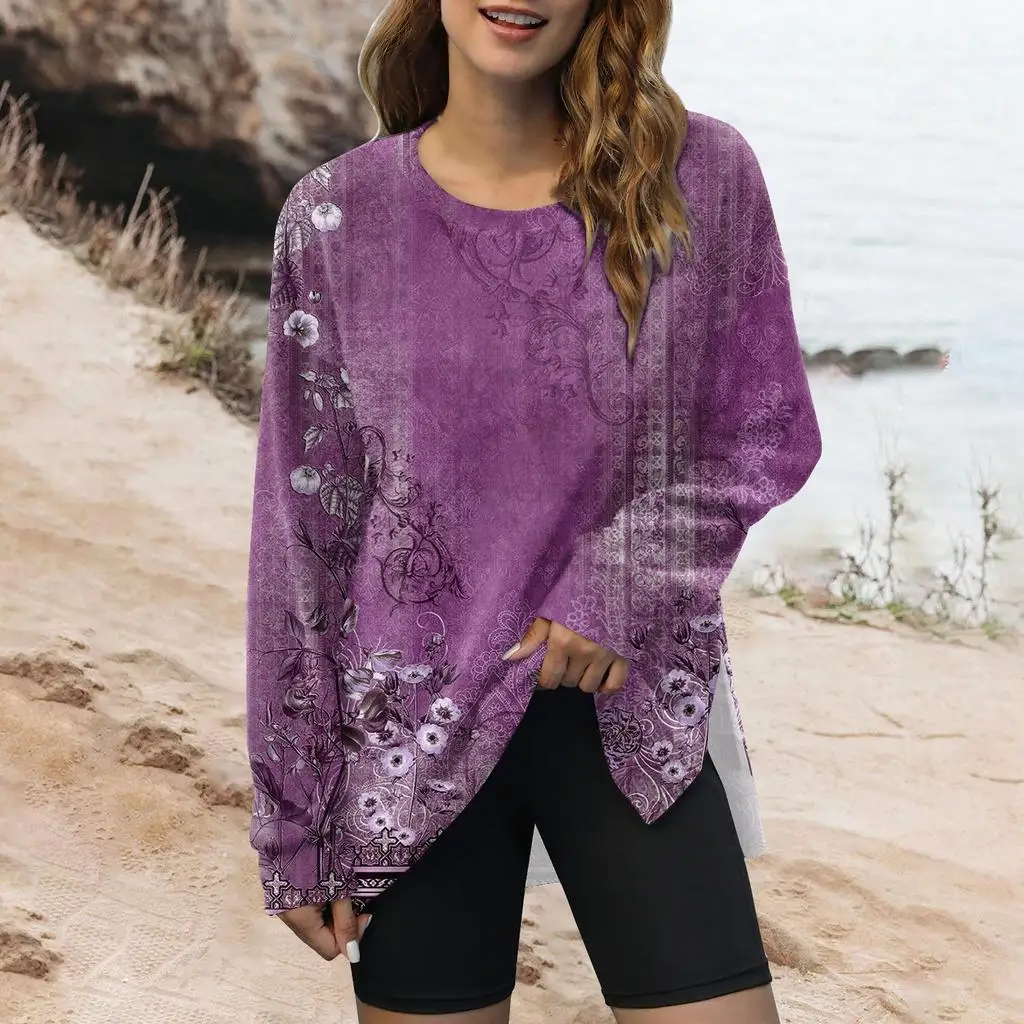

Wholesale Of New Women's Loose And Casual Long Sleeved Round Neck Hoodies For Cross-Border Spring And Autumn TradeME1
