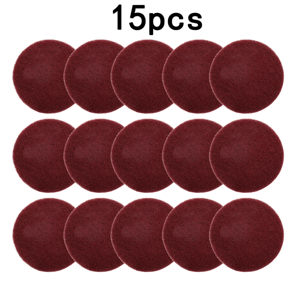 Flocking Cleaning Cloth Scouring Pad Industrial Scouring Pads Nylon Polishing Pad Scrub Pad 100mm 15pcs Bathtubs