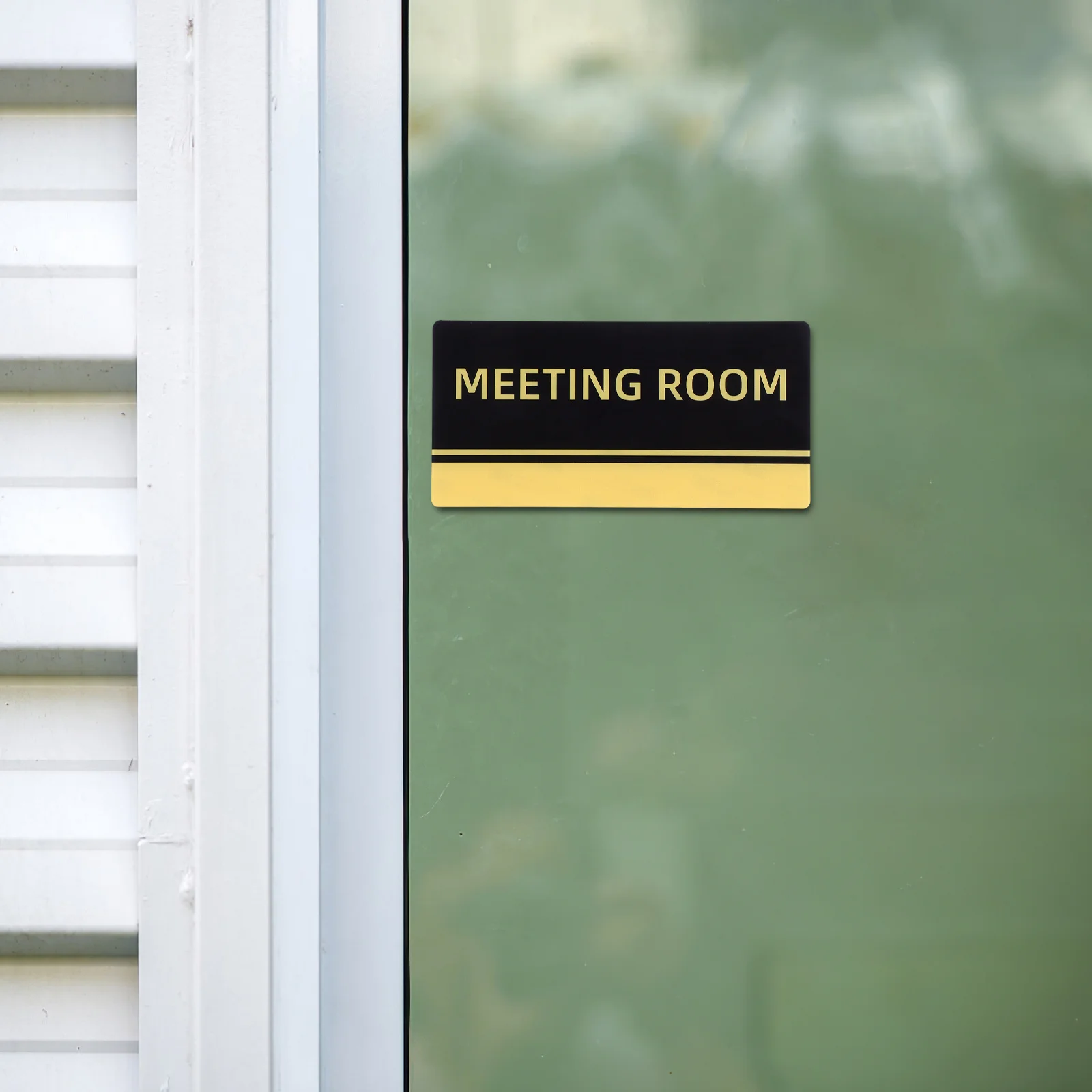 アクリル製会議室ドアサイン スタイリッシュなデザイン オフィス装飾 会議用プライバシーサイン 簡単設置 オフィス装飾