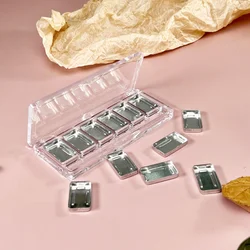 Transparent 6 Grids Empty Eyeshadow Dish DIY Sample Palette Eye Makeup Packaging Box for Beginners Custom Eyeshadow Containers