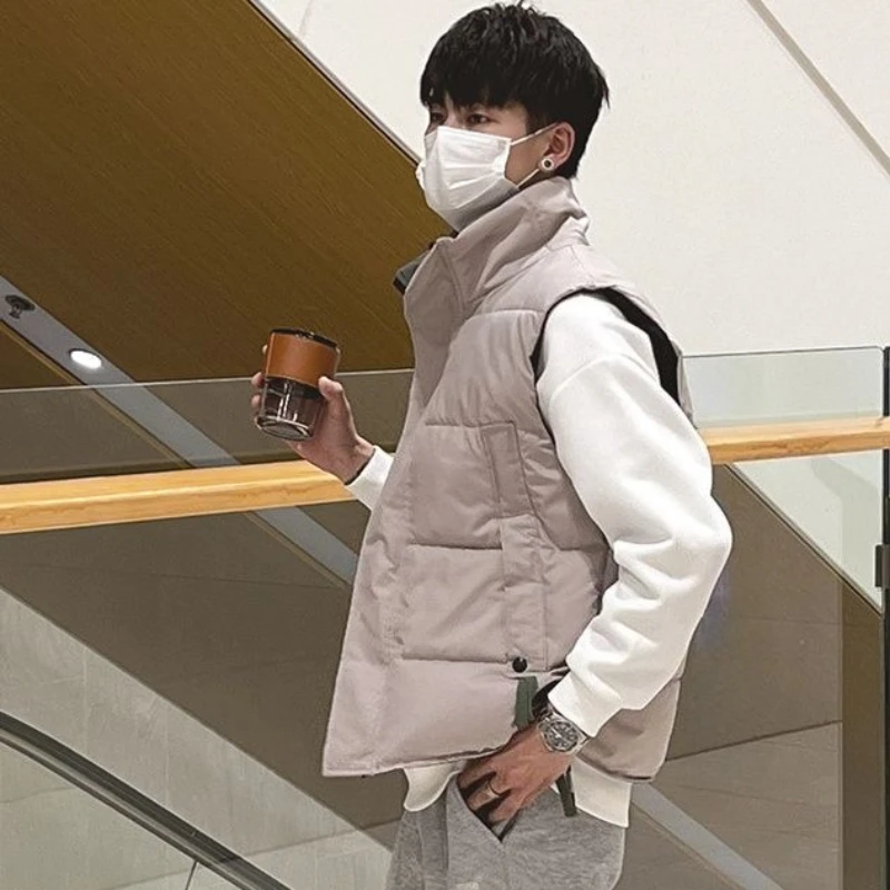 

Осенне-зимний жилет премиум-класса для мужчин, воротник-стойка, теплый дизайн, модное пальто, молодежная верхняя одежда для подростков, лучший рейтинг ​