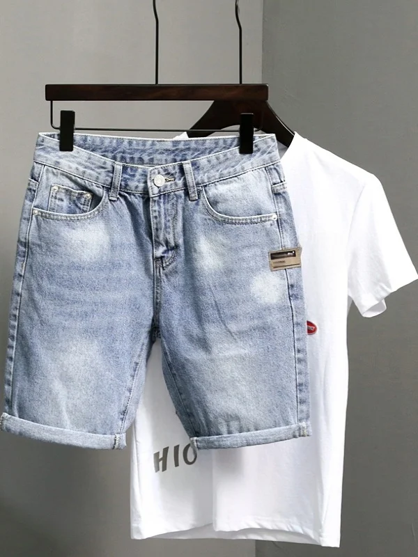 Summer Men's Slim F…