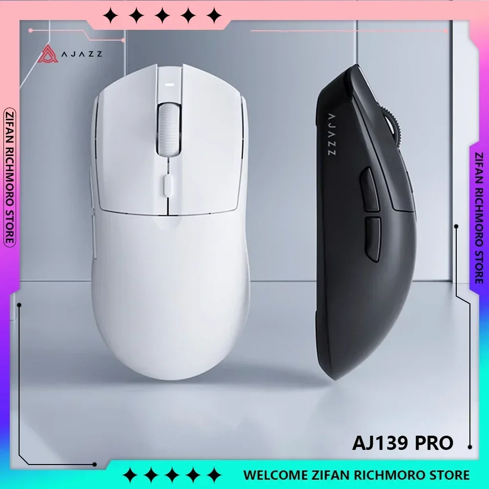 Ajazz AJ139 Pro PAW3395 Nordic52840 4K Wireless Gaming Mouse 2.4G FPS Lightweight Wireless Mouse Pc Gamer Mouse Office Gifts