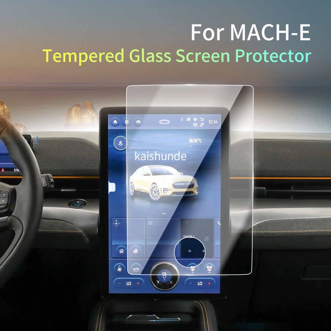 

Автомобильные наклейки, защита для 24 Changan Ford MACH-E, защитная пленка из закаленного стекла, дисплей, навигация, автомобиль