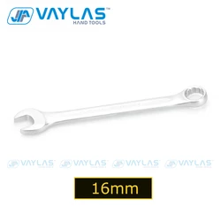 16mm Combination Wrench Open End Matte Polished Fixed Head Cr-V All-Purpose Master Spanner for Household Garage Auto Repairs