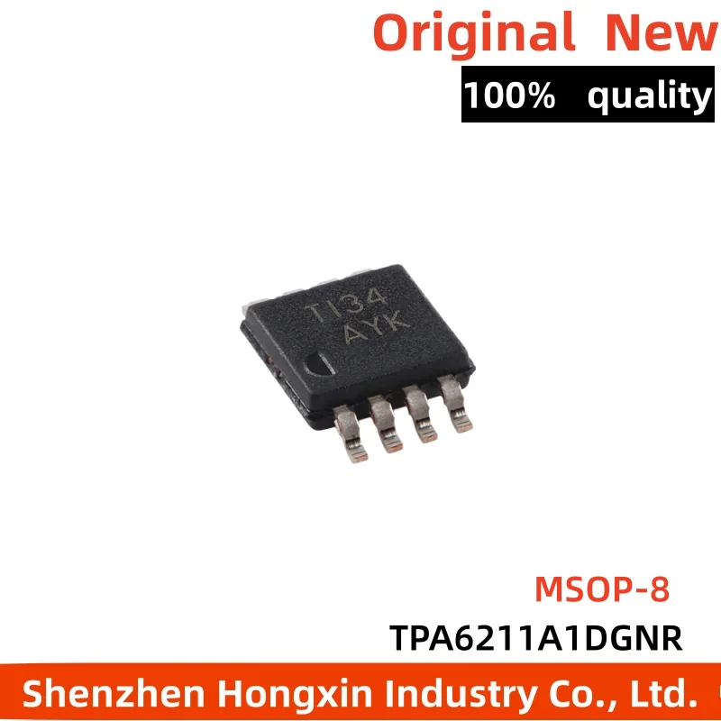 

5 pieces TPA6211A1DGNR HVSSOP-8 Mono AB Class Audio Amplifier Chip
