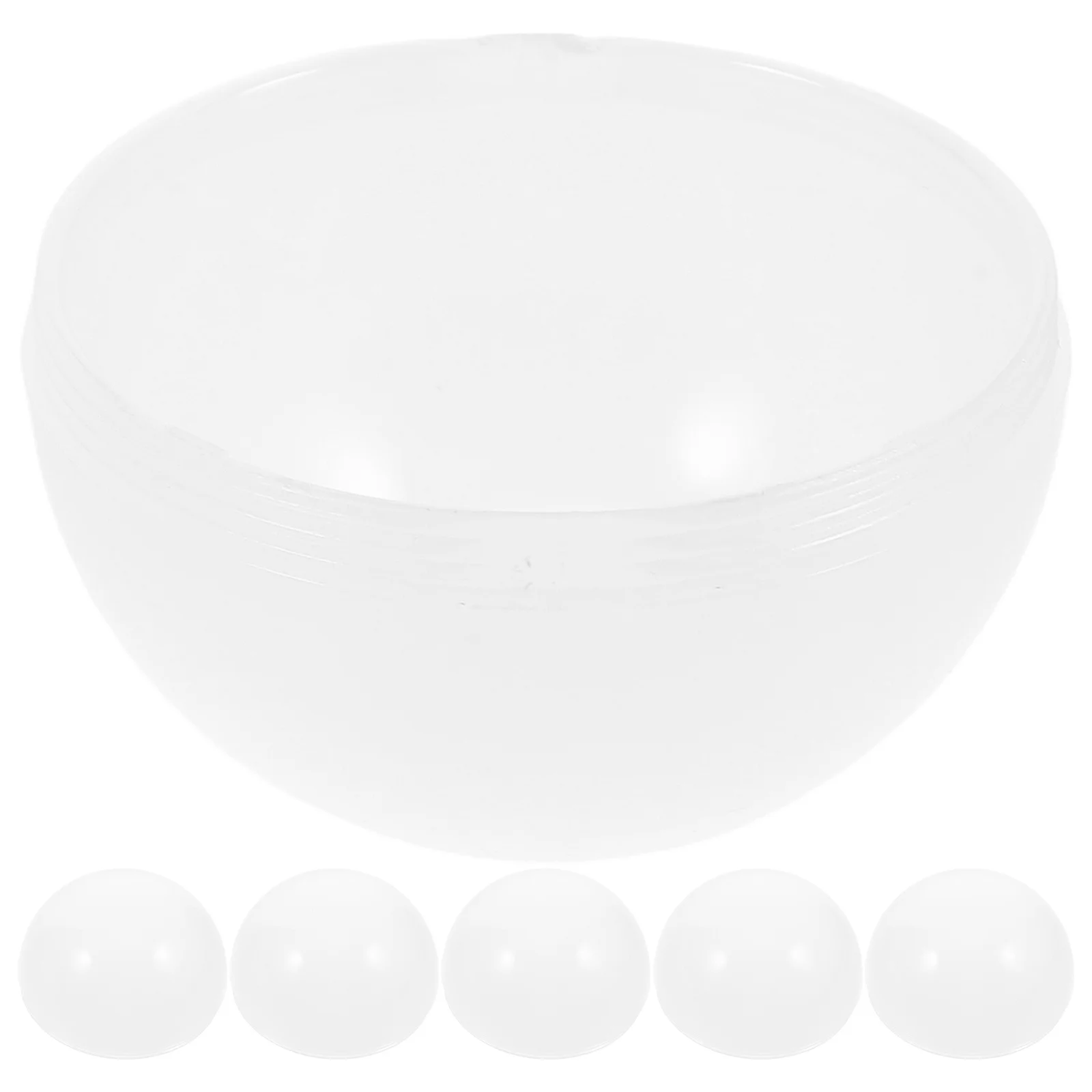 

6pcs Led Bulb Diffuser Cover White Flat Half Round Pc Light Shade Anti Fog For Indoor Commercial Lighting Diffusion Plates Lamp