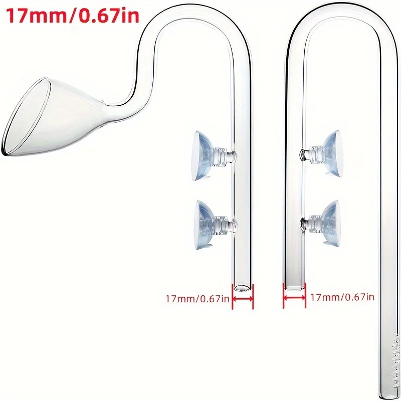 Aquarium Equipment Glass Inlet and Outlet Water Inlet Trumpet Outlet Grass Tank Filter Barrel Pipe Hose Accessories Inlet Outlet