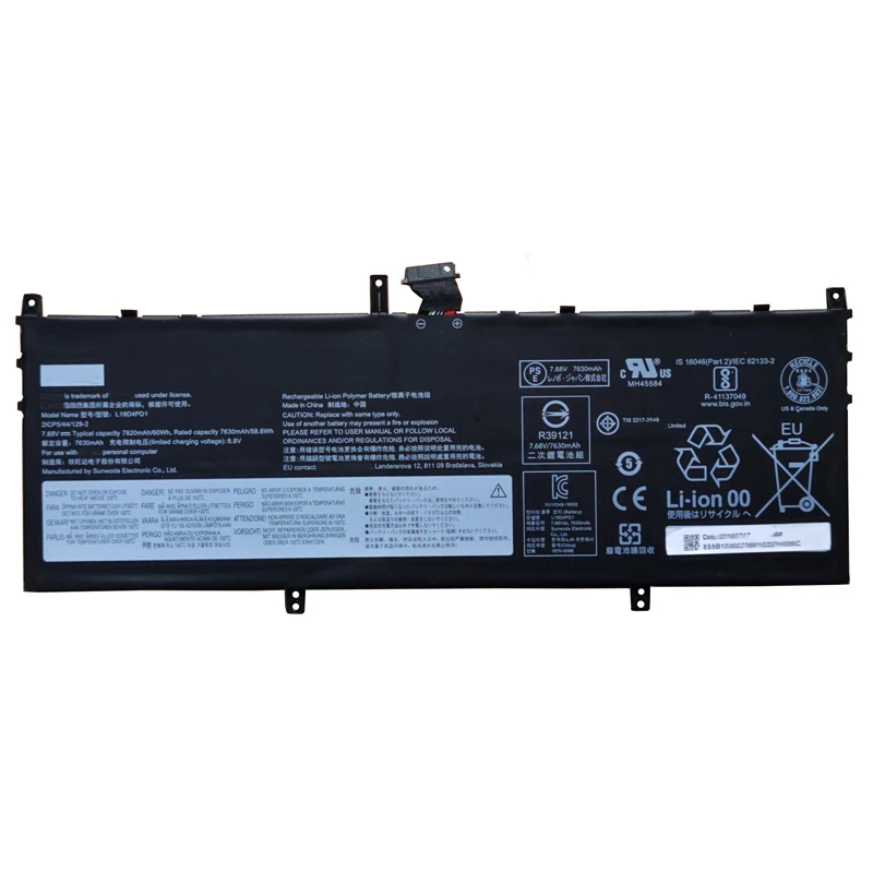 Batteria originale nuova L19C4PD1 L19M4PD1 For per Lenovo Yoga C640 13 C640-13IML 5B10U65275 SB10W67395 SB10W67395