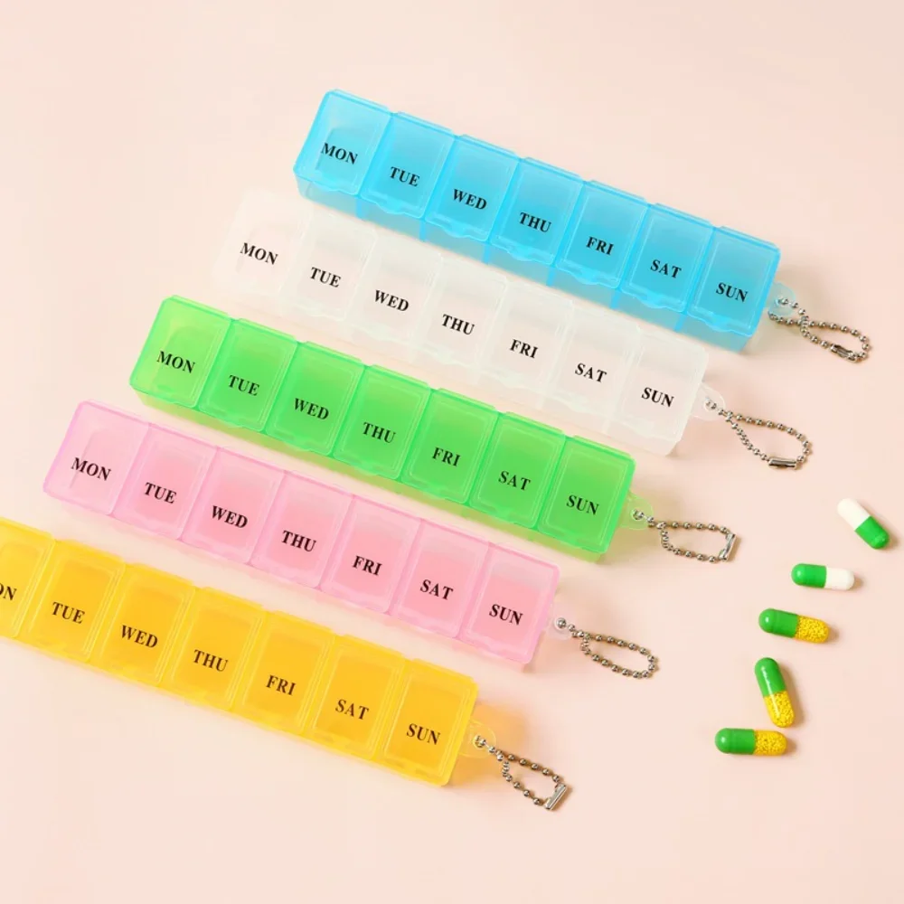 Neue Heiße Reise Tragbare Mini Kleine Wöchentliche Pille Box Fall 1 Zeit EIN Tag Lagerung Organizer Container für Medizin Vitamin Fisch Öle