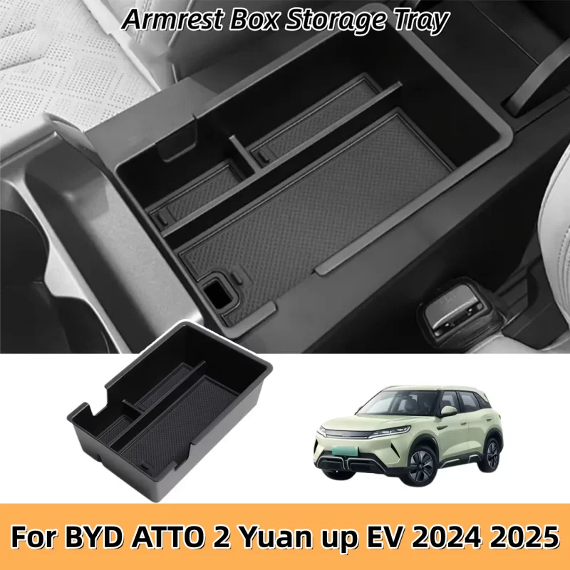 Armlehnenbox Aufbewahrungsfach Konsolenhalter Organizer für BYD ATTO 2 Yuan up EV 2024 2025 Auto-Zubehör