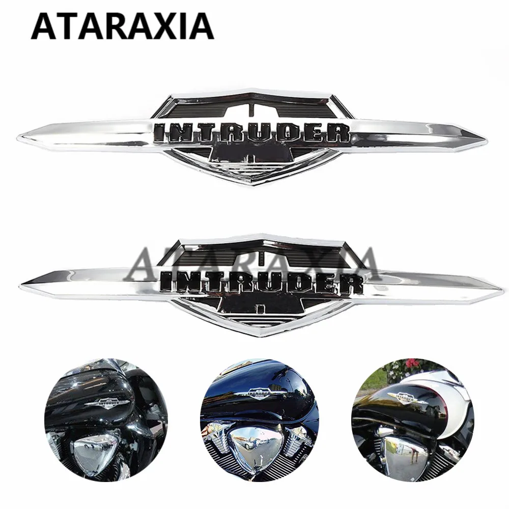 

Motorcycle Chrome 3D Fuel Gas Tank Emblem Badge Decoration Decals Stickers For Suzuki Intruder VL 400 800 1500 LC1500 Volusia