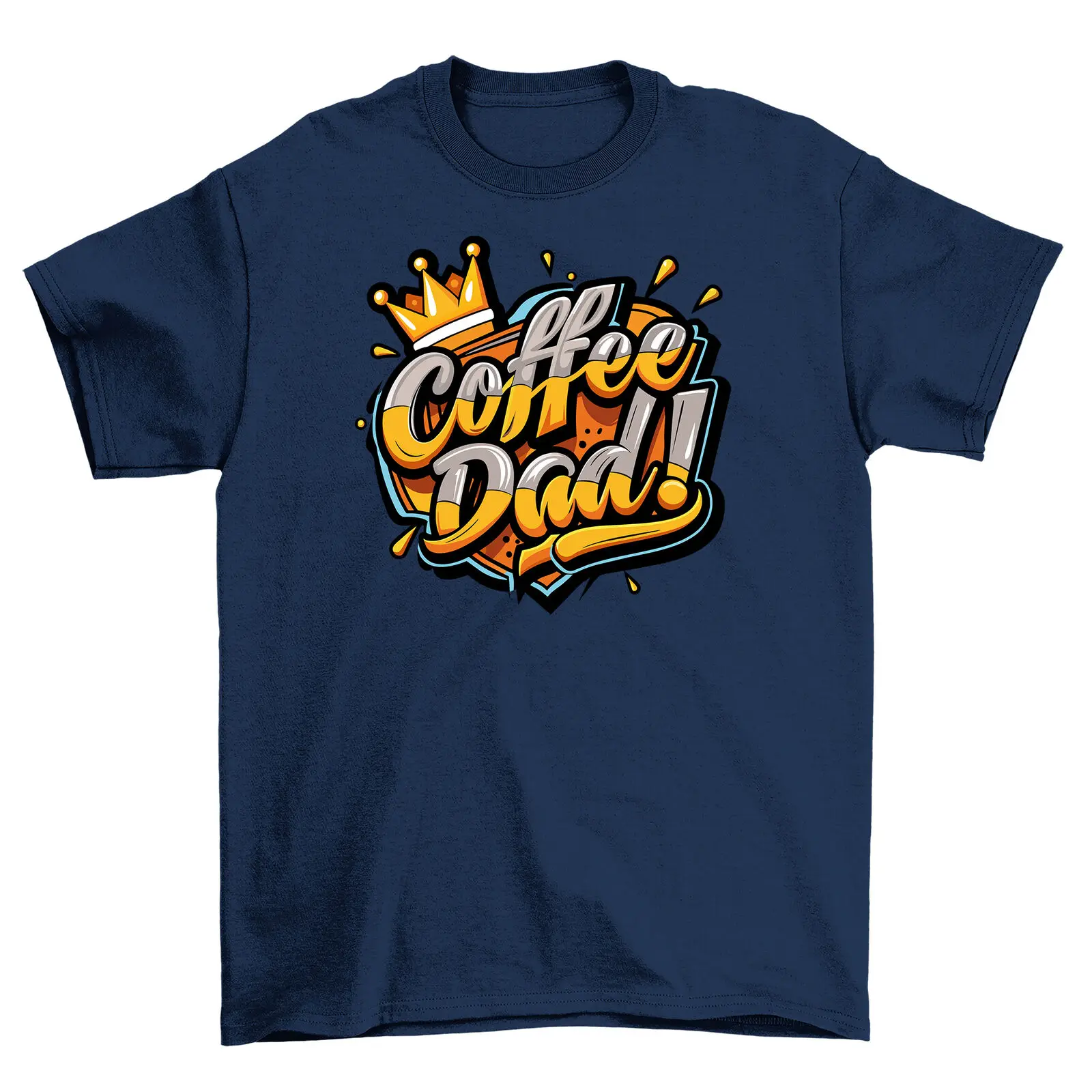 

Coffee Dad King t-shirt - Rise and Grind Royally! 100% cotton, Funny tee, Unisex