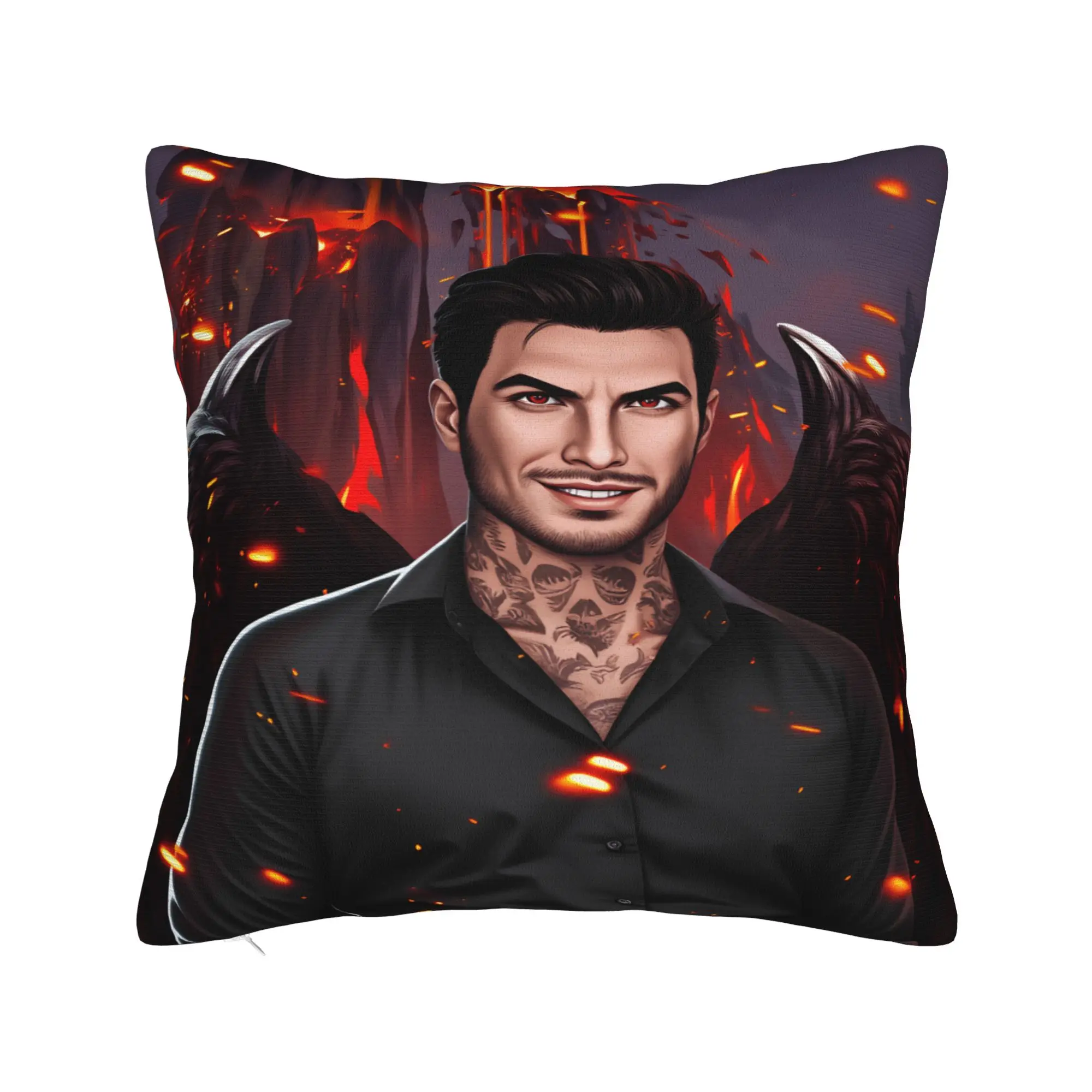Game Romance Clubs Pillow Case  Print Pillow Cover Novelty Pillowcases For Sofa Bedroom Home Decor