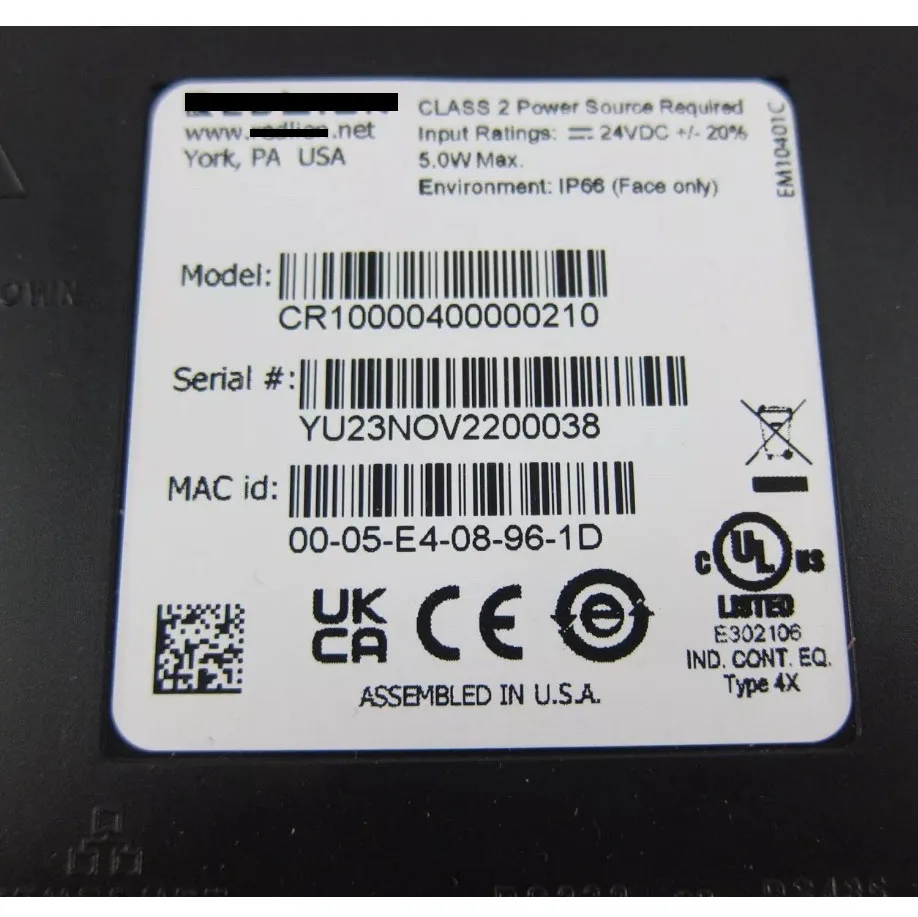 CR10000400000210 อินเทอร์เฟซเครื่องจักรมนุษย์