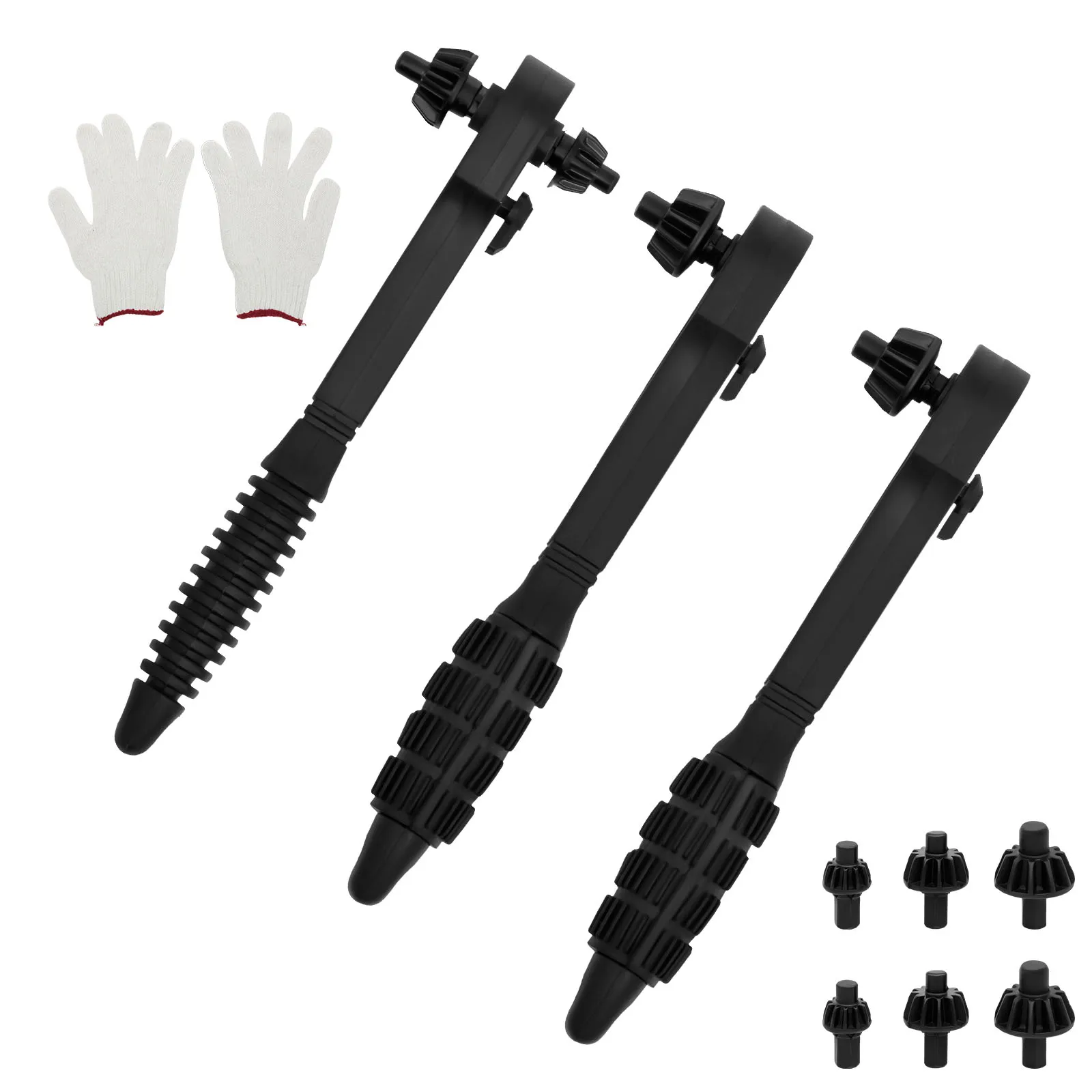 

3PCS Electric Drill Special Chuck Key Wrench Labor-saving Ratchet Quick Disassembly Three-jaw Key Handgun Drill Accessories